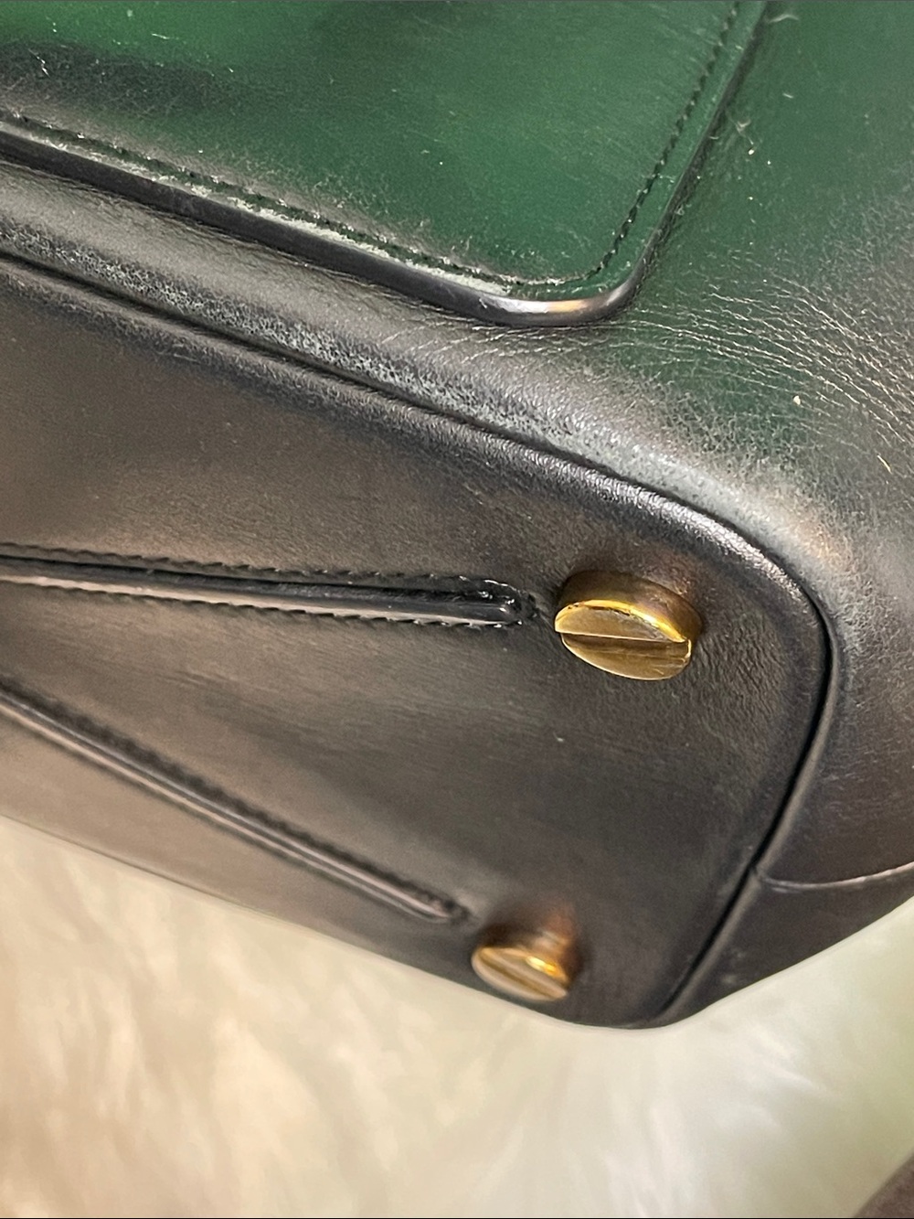 Valentino Garavani Black Leather Demilune Whipstitch Satchel Bag - Picture 7 of 16